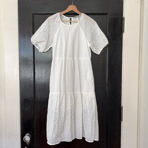 Everlane Tiered Eyelet Dress, S